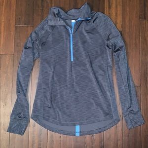 Under Amour women’s half zip grey/blue